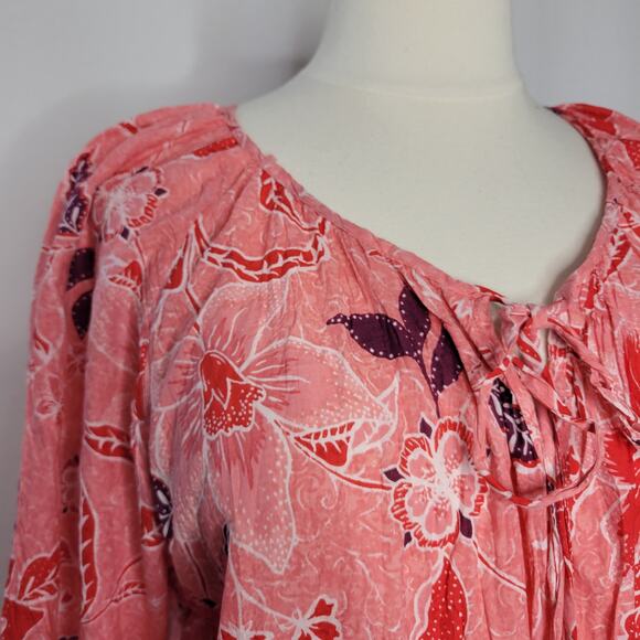 AVENUE Kara Crush Midi Dress Pink Royal Blooms NWT Plus Size 20W - Picture 4 of 11